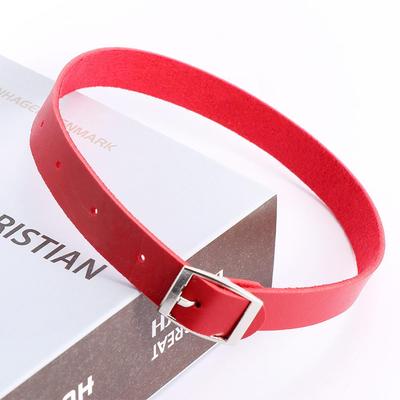 Новый готический панк браслет ошейник ожерелье кожаная пряжка чокер