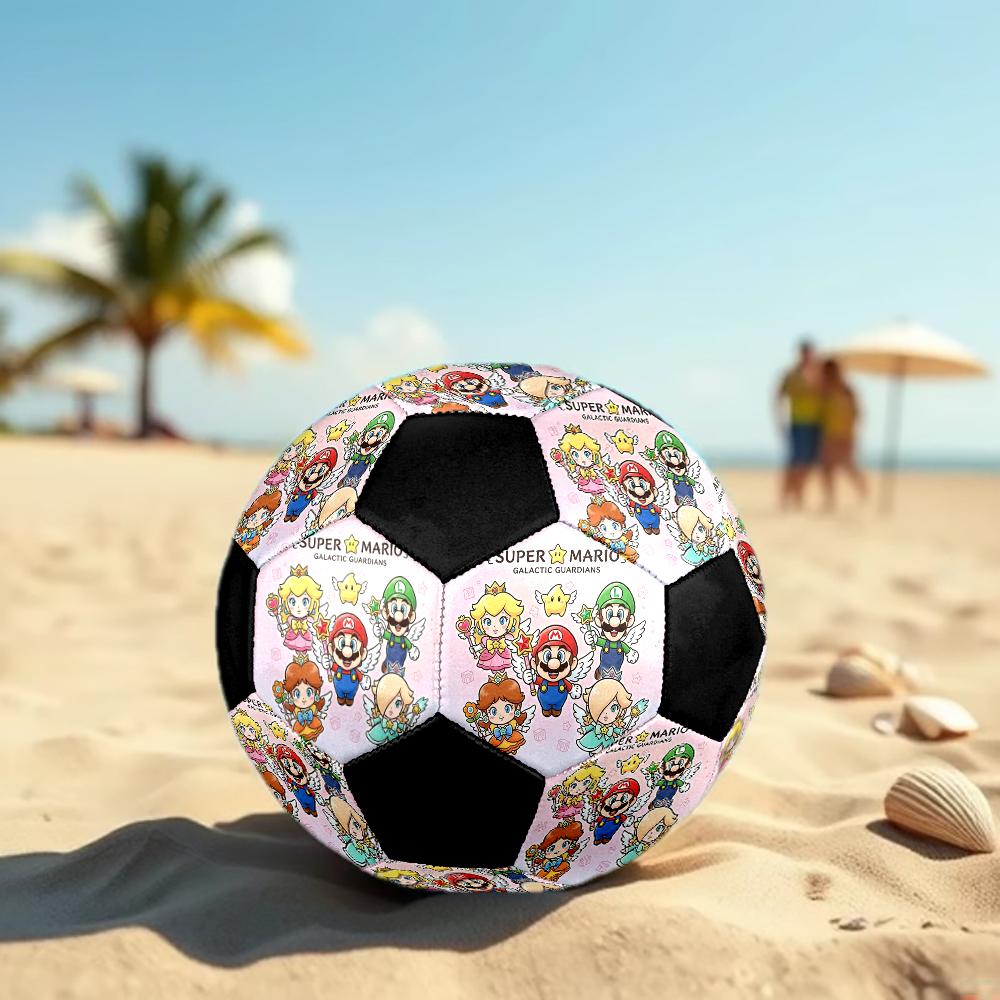 1pc Super Mario Football Soccer Ball Size 5 Indoor Soccer Ball Fashion Colorful Backyard Game -Great For Sports Fans Gift HE100