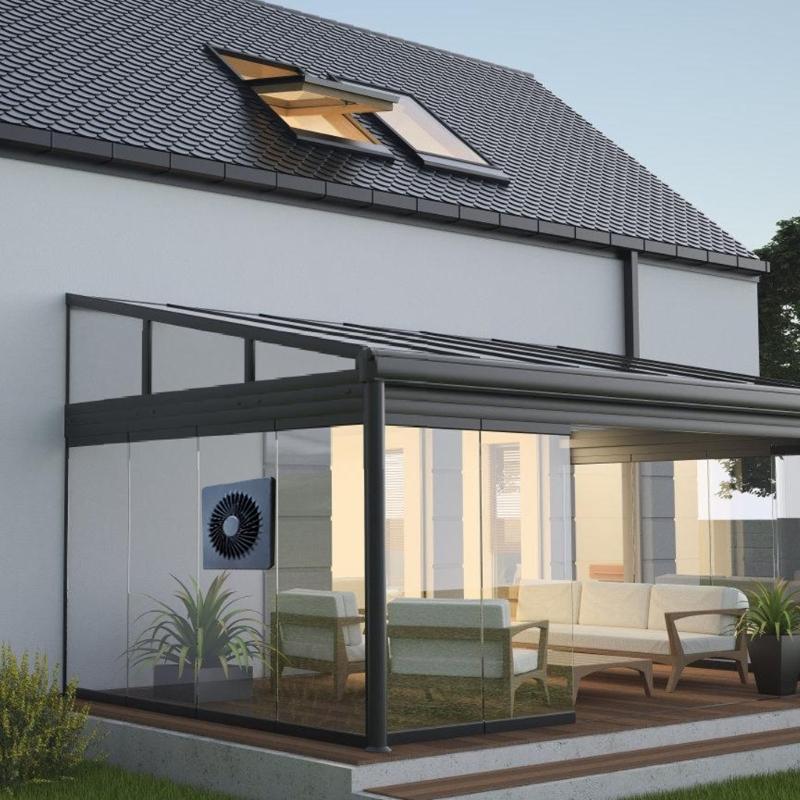 High Efficiency Solar Ventilation System Exhaust Fan 3W Outdoor Ventilation Solution for Greenhouses and Pet Shelters