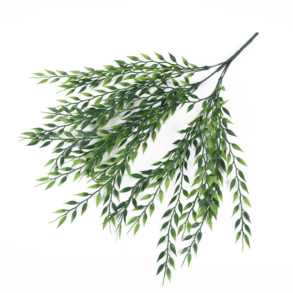 Искусственное пластиковое растение, цветок, зеленый настенный лист, декор для дома и офиса