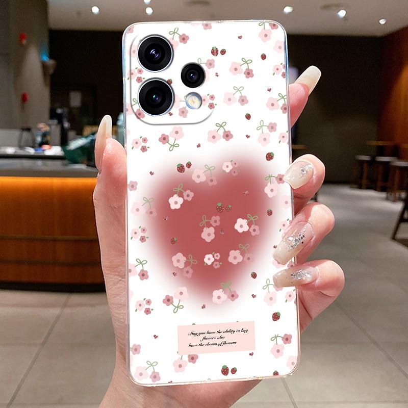 For OPPO Reno 15 5G Case CPH2825 Clear Fashion Butterfly Flower Soft TPU Silicone Jelly Back Cover For OPPO Reno15 5G Phone Case