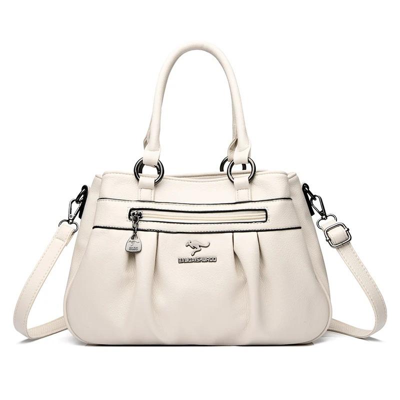 Вместительная сумка-тоут для женщин/Кожаная Женская/Женская Кожаная Сумка с Драпировкой