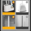 Wall Mounted Toilet Brush Set Durable Toilet Scrubber No Dead Corners Cleaning Brush  Bathroom