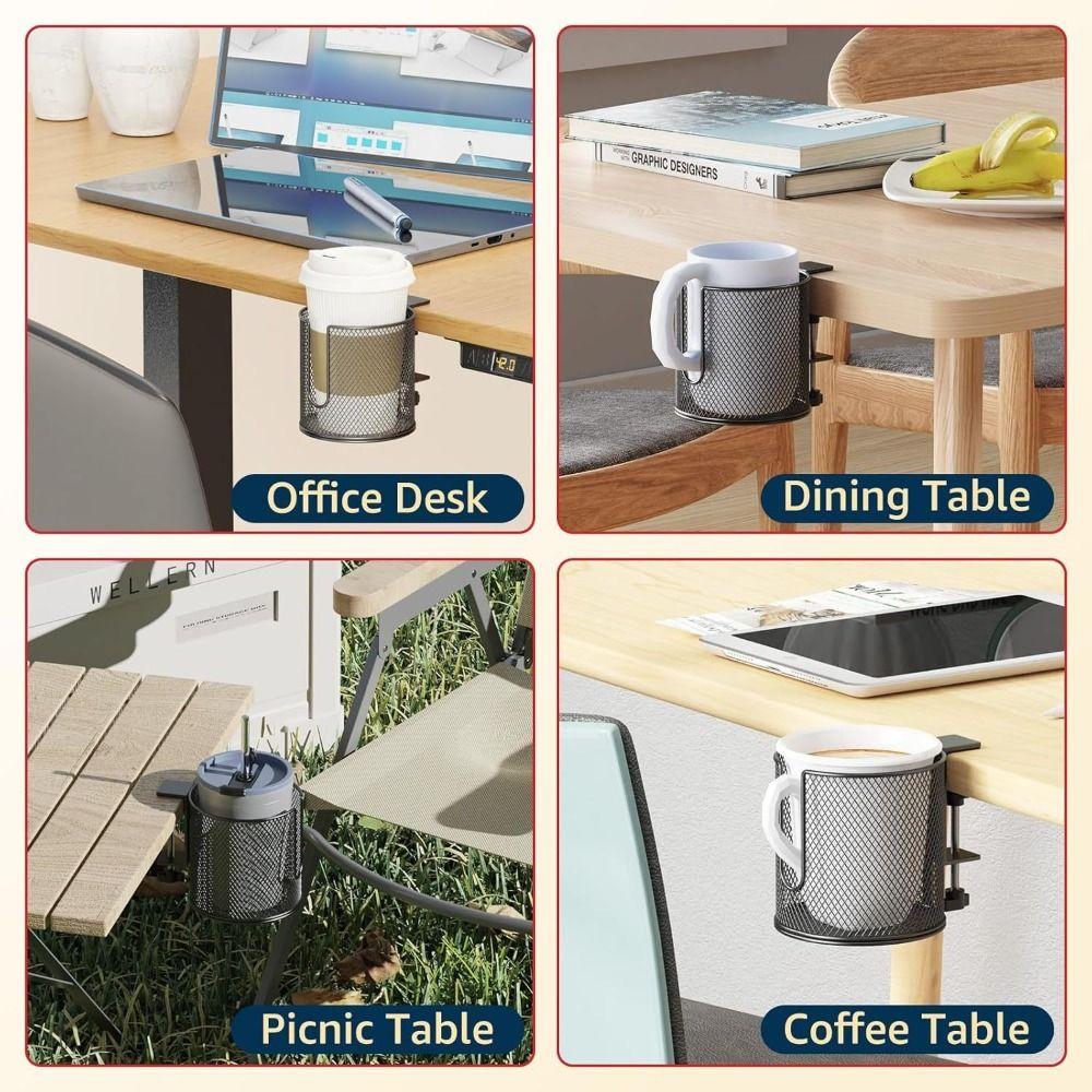 Drill Free Anti-Slip Drink Holder Fully Covered Drink Holder Anti Fall Car Cup Holder Office Use