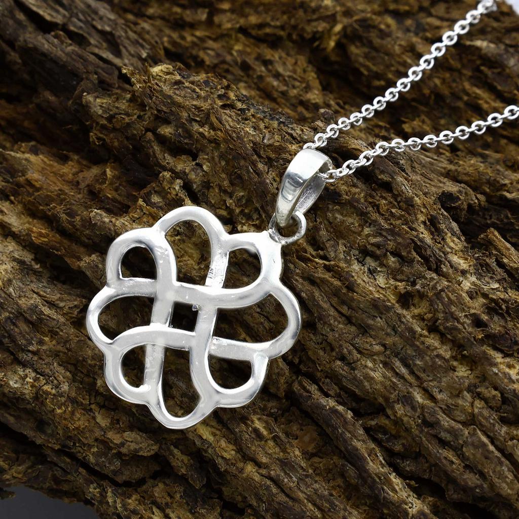 925 стерлингового серебра простое серебряное цветочное дизайнерское ожерелье ручной работы, женские украшения, подарок для нее, свадебные подарки