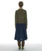 Partimento Women Drawstring Leather Slouch Tall Boots_Olive