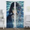 Blackout Curtain for Room 2 Panel Attack On Titan Halloween Decoration Elegant Room Curtains Tulle for Bedroom Partition Shades