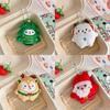 Keychain Christmas Plush Santa Claus Xmas Tree Deer Stuffed Doll Bag Gift Decor