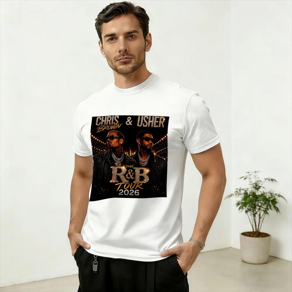 Raymond Brown RB Tour 2026 Concert TShirt Summer Hip Hop TShirts Unisex Cotton Round Neck Oversized Top Tees
