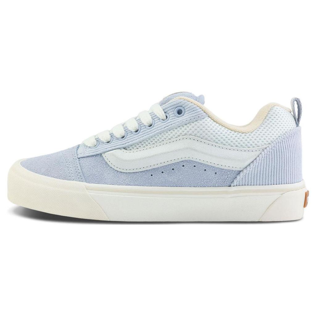 Vans Knu Skool Comfortable Versatile Durable Breathable Low-Top Skate Shoes Unisex Sneaker Light-Blue VN0009QCDNB