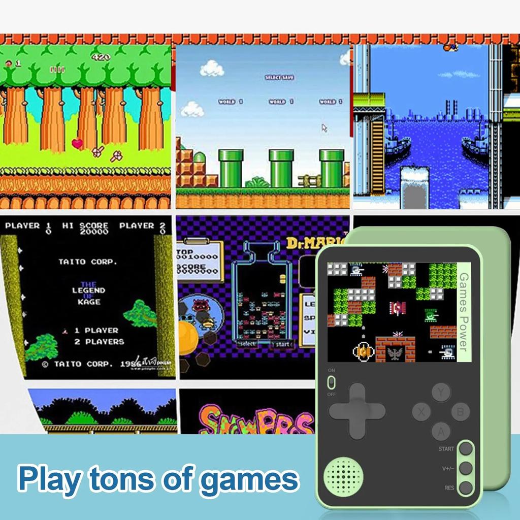 K10, тонкая портативная игровая консоль, экран 2,4 дюйма, портативный магнитный чехол для телефона, детская классическая игровая игрушка в стиле ретро, детский рождественский подарок