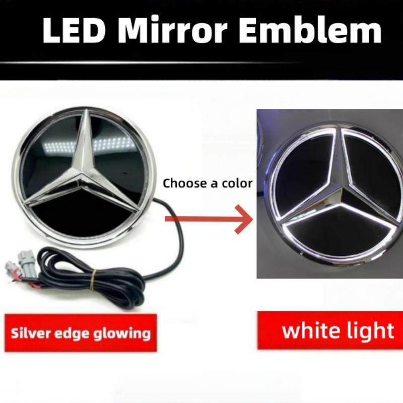 Car Front Grilled Star Emblem LED Illuminated Logo White Blue Red Light for Mercedes Benz W253 W204 W205 W213 glc gle w166 w176