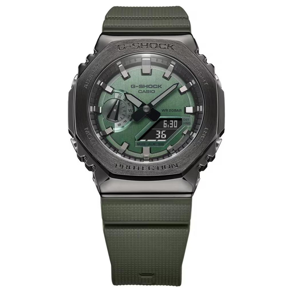Casio Мужские полностью металлические часы серии Green GM-2100B-3APR-