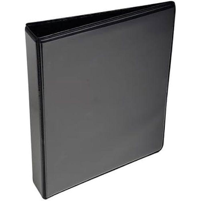 Classeur - EXACOMPTA - 40mm - 4 anneaux - 3 pochettes extérieures - Noir