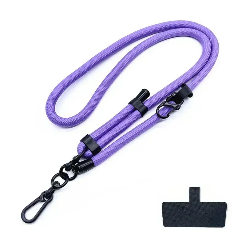 10 мм Брелки для мобильного телефона Шнурок Регулируемый Наручный Crossbody Плечевой Карточка Шейный Шнурок Зажим Подвеска Анти-потеря Ключ Ремешок Аксессуары