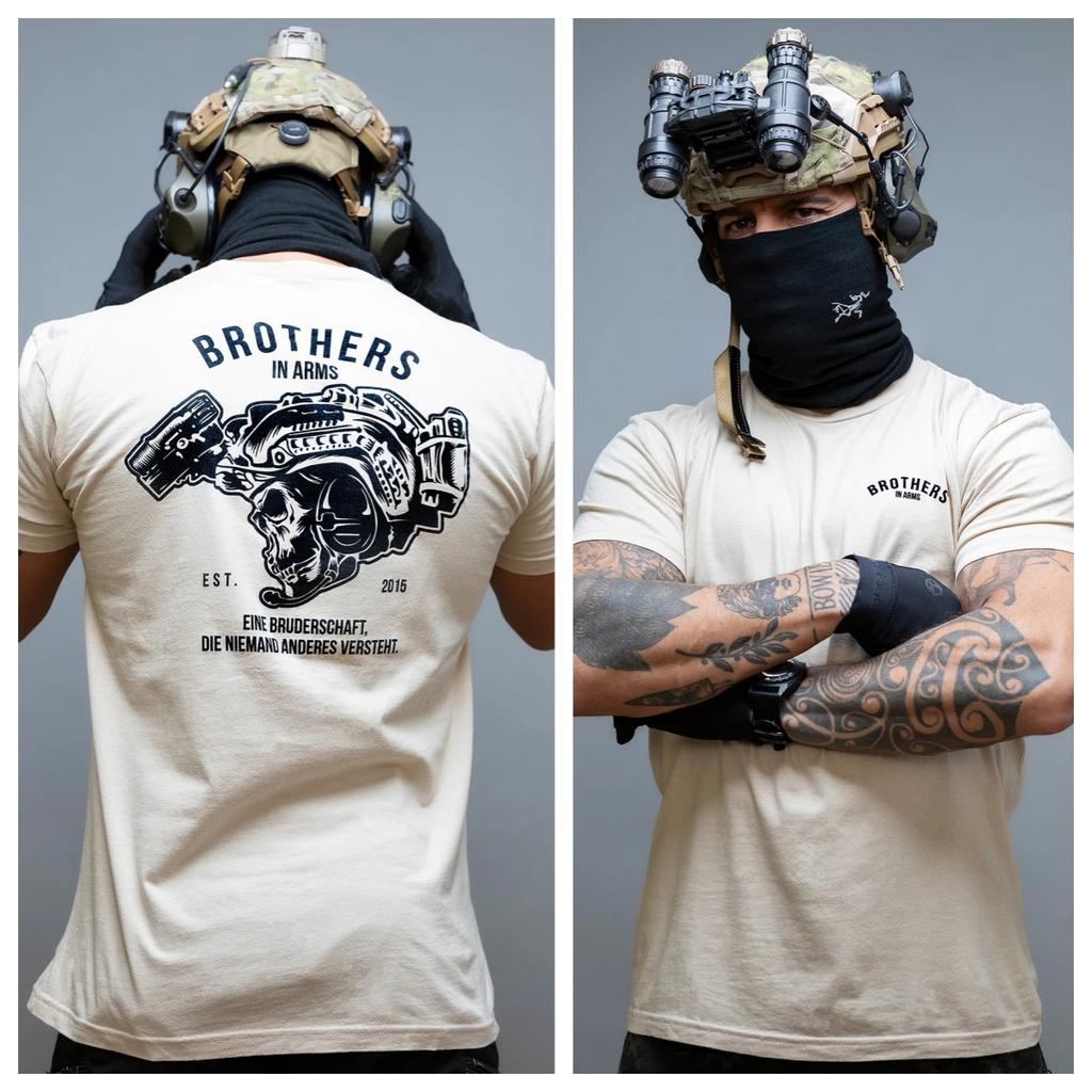 Классическая футболка с графическим принтом Brothers in Arms, хлопковая, унисекс, летняя, уличная одежда