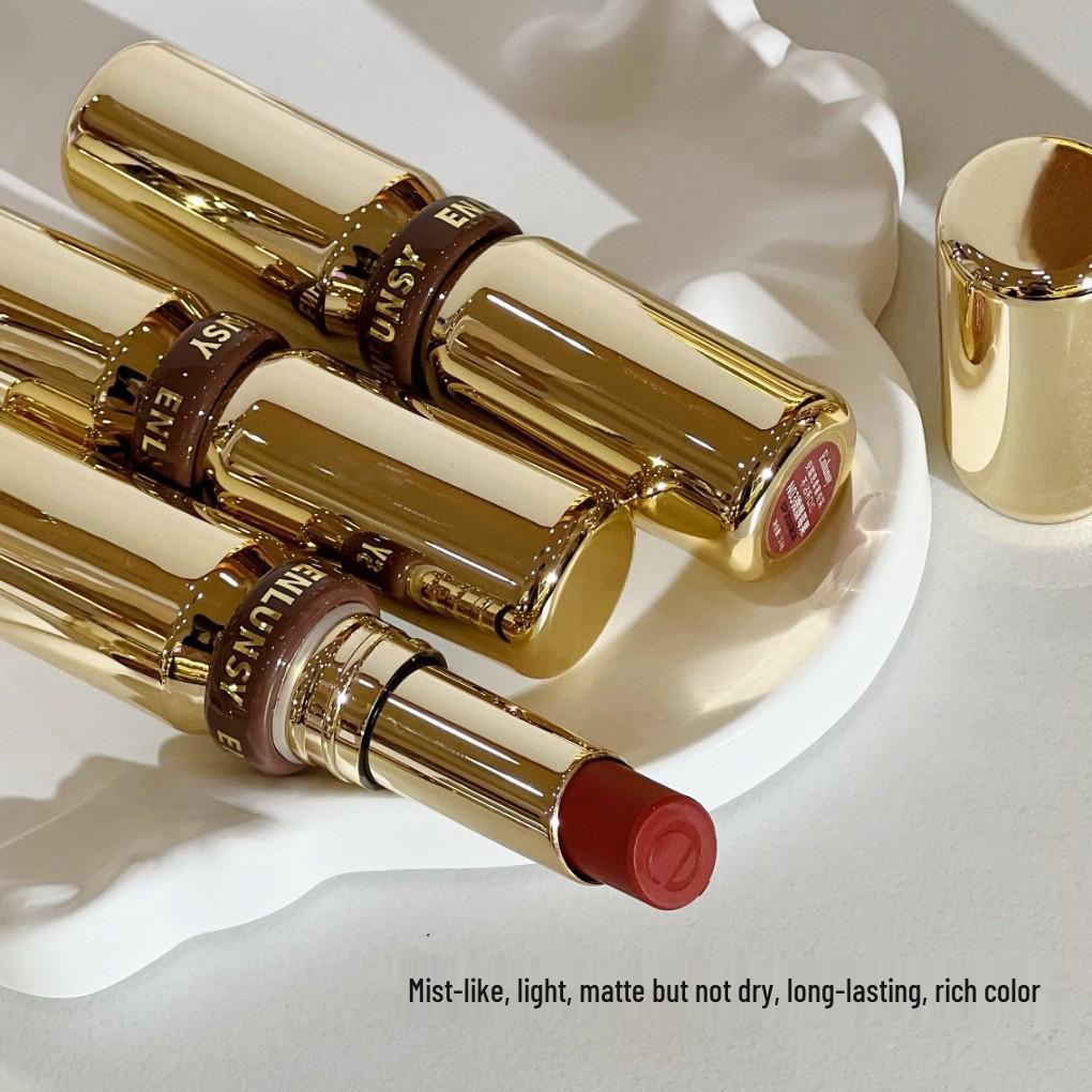 Enlunsy Soft Mist Matte Lipstick: Non-Sticking, Non-Fading, Moisturizing, Long-Lasting, Hydrating, Light.