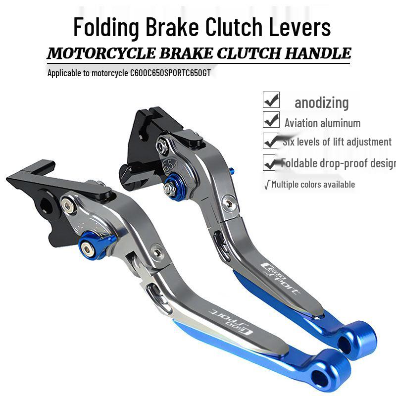 Adjustable Brake & Clutch Levers for C600, C650 Sport, and C650GT Motorcycles