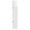 Cabinet Set 2 pcs High Gloss White 34.5 x 33 x 90 cm Particleboard