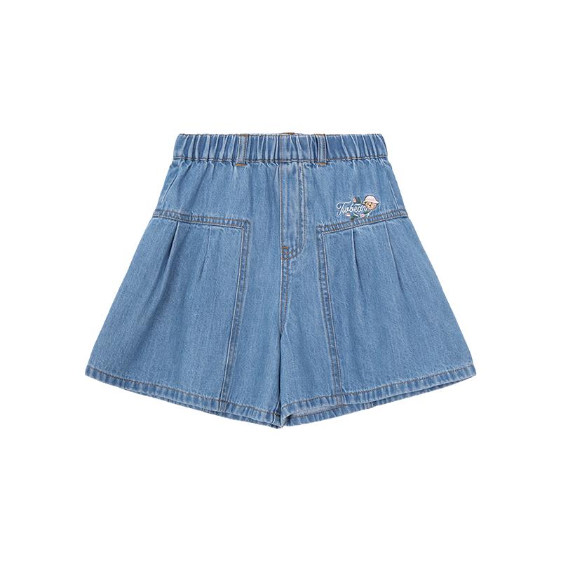 Teenie Weenie Kids Girl Denim Skort
