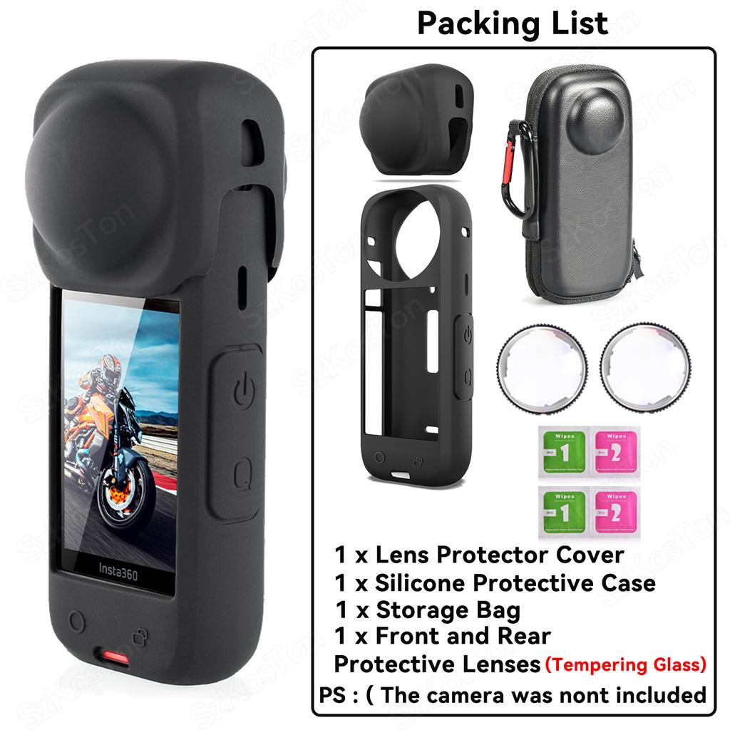 Lens Guards For Insta 360 X4 Plastics/Tempering Glass Case Lens Protector Cover for Insta360 X4 Accessorie