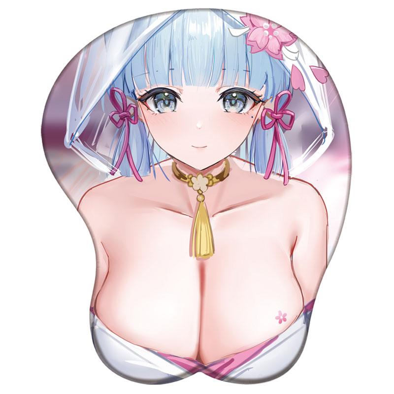 Genshin Impact 3D сексуальный силиконовый коврик для мыши геймерский мягкий коврик для мыши с поддержкой запястья аниме настольный коврик для запястья коврик для мыши