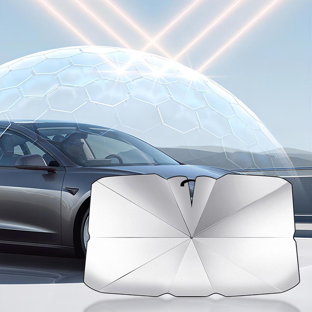 Windshield Sun Shade Umbrella Foldable Keeps Vehicle Cool Windshield UV Ray Reflector Windshield Sun Visor Blocks UV Rays Block