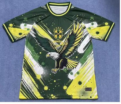 2025 Summer New Men's T-Shirt, Brazilian Football Shirt, City Edition Training Football Shirt, Breathable