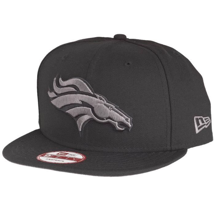 Casquette Snapback - New Era - 9Fifty - Denver Broncos - Noir / Gris - 100% Laine