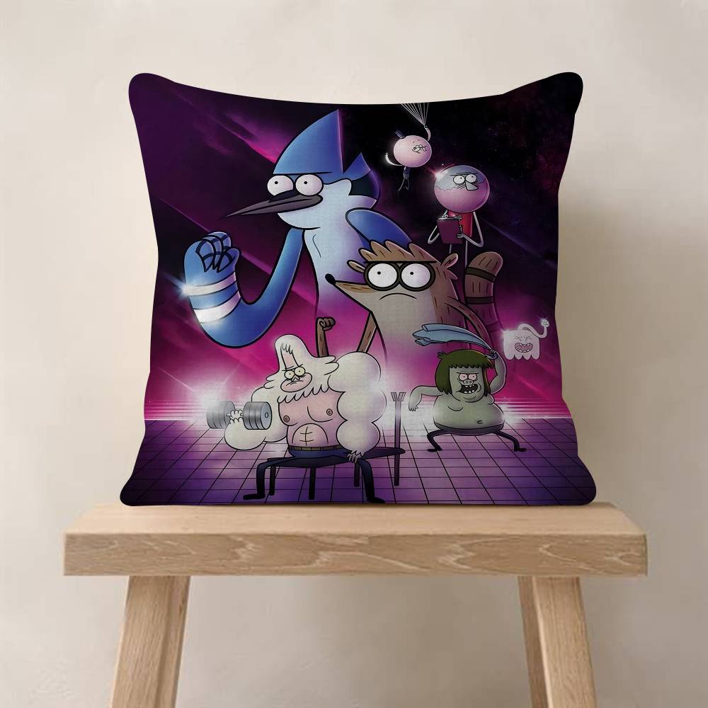 pc Regular Show Pillow Anime Pillow Sofa Bed Head Pillow Cover Cushion Cover Fashion