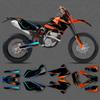 DSMTECH Motorcycle Graphics Decals Stickers Kits For KTM SX SXF 2005 2006 2007 EXC XCW 2005 2006 2007 Motorcross Accessories 006