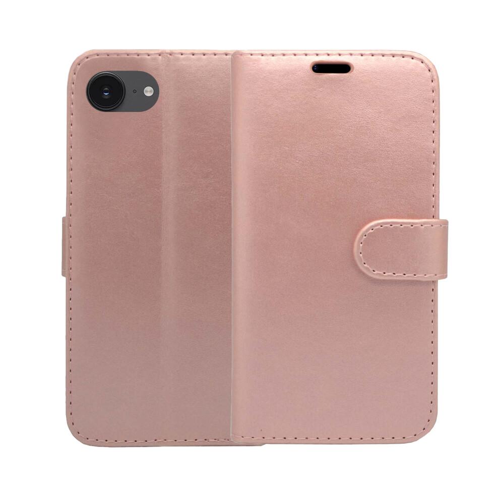 (Rose Gold) For Apple iPhone 17e Wallet Flip PU Leather Phone Case