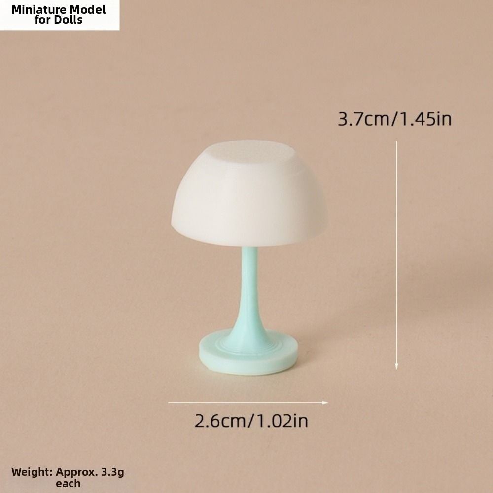 1:12 Dollhouse Miniature Desk Lamp Simulated Pattern Bedroom Lamp Dollhouse Furniture Decoration