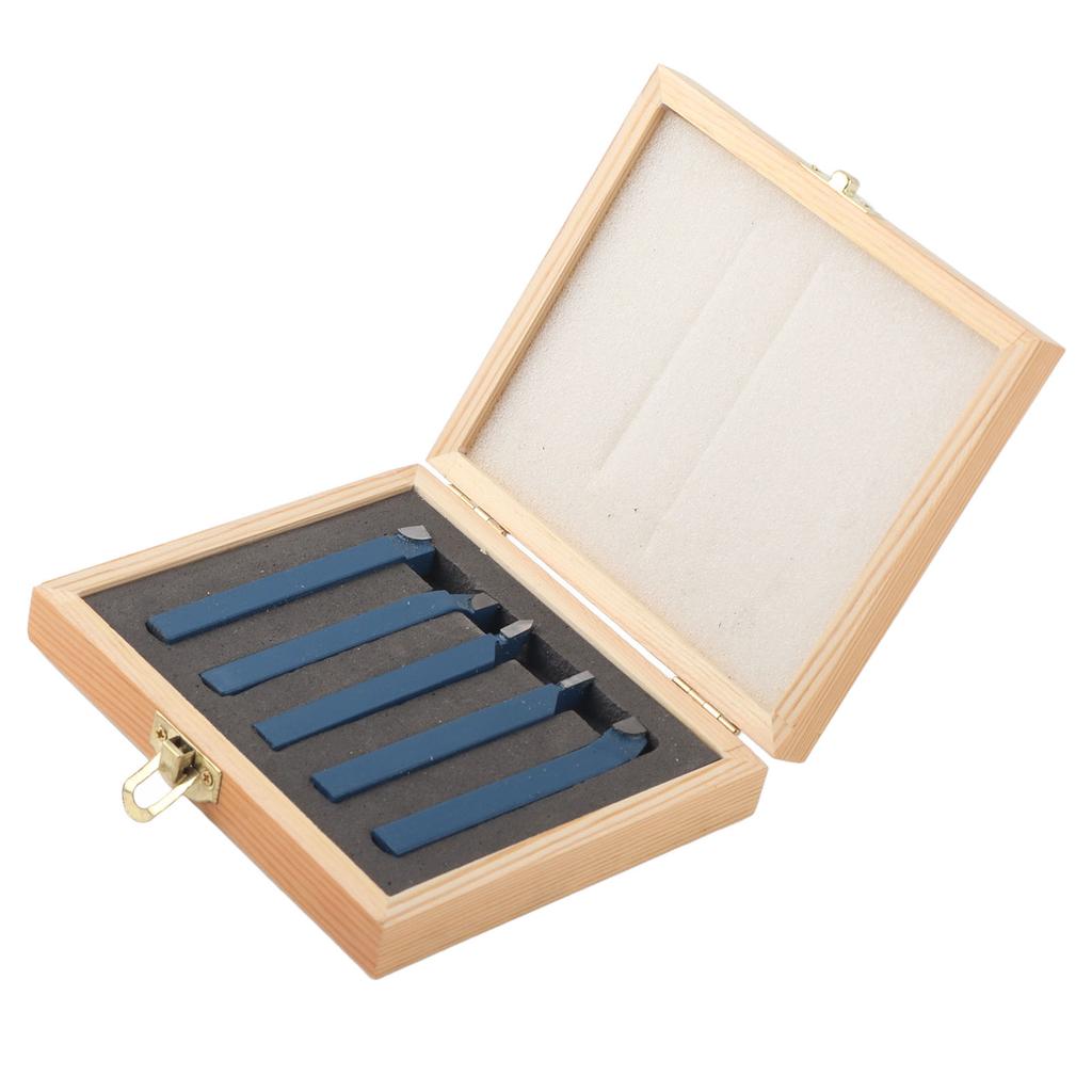 5pcs Lathe Tool Carbide Tipped Weld Turning Tool Set Machine Tool Parts10x10mm