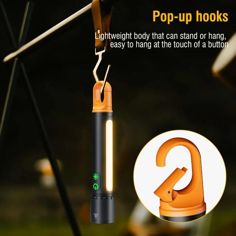 Светодиодный зум-фонарик Портативный уличный многофункциональный фонарик Брелок Перезаряжаемый фонарь с боковым светом