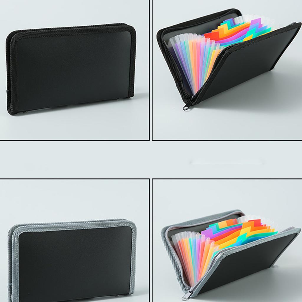 13 карманов Органайзер для чеков и купонов Кошелек для чеков Маленькая расширяемая папка-аккордеон Маленькая папка-гармошка Застежка-молния