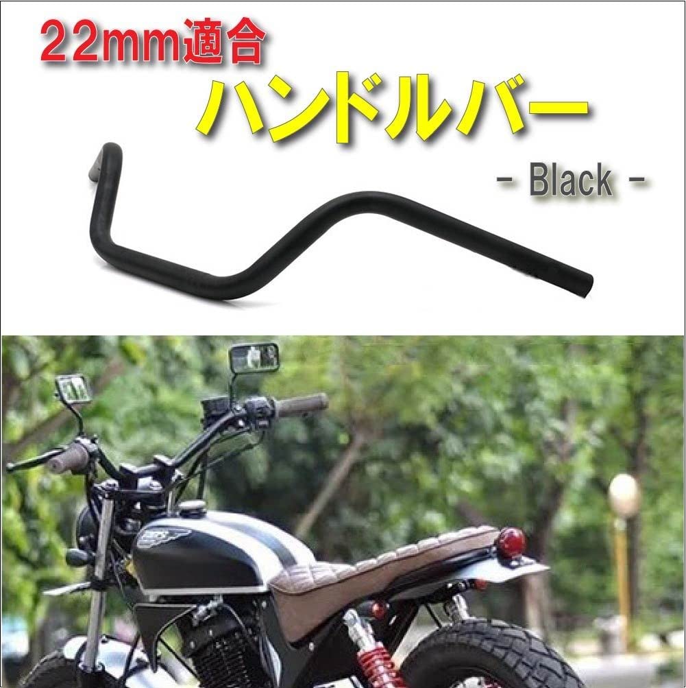 Life Design 700mm Long American Universal Universal Fit Johnson.97 Handlebars, Knurled, Off-Road, Type, 22.2mm Steel, (Black)