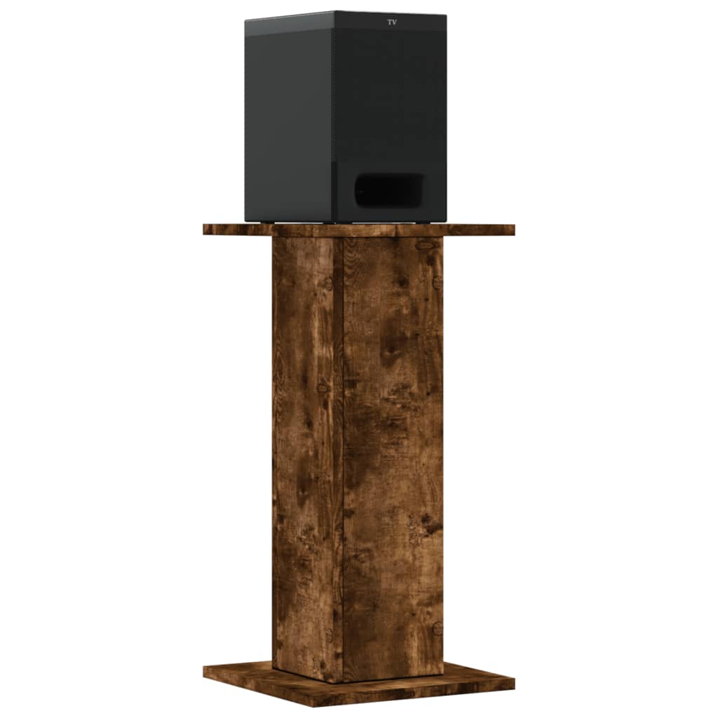 Speaker Stands (2 pcs) Smoked Oak 30x30x60 cm Engineered Wood
