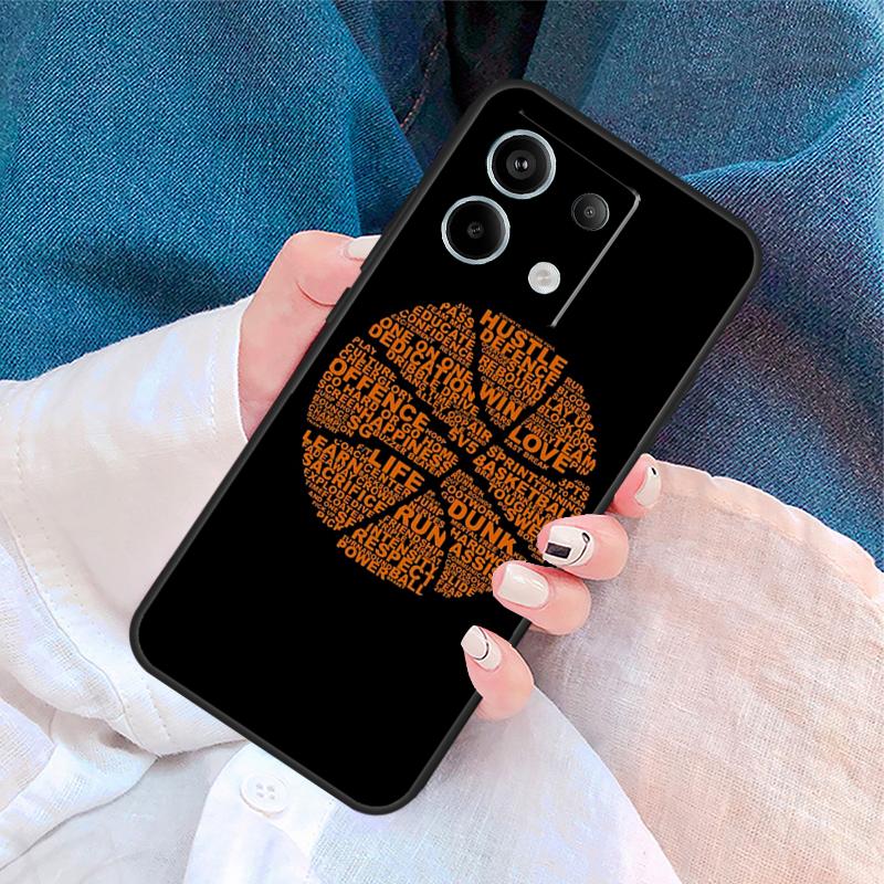 Sport Love Basketball Cover For Xiaomi Redmi Note 13 14 Pro 12 11 9 10 9S 10S 11S 12S Redmi 14C 10C 12C 13C Case