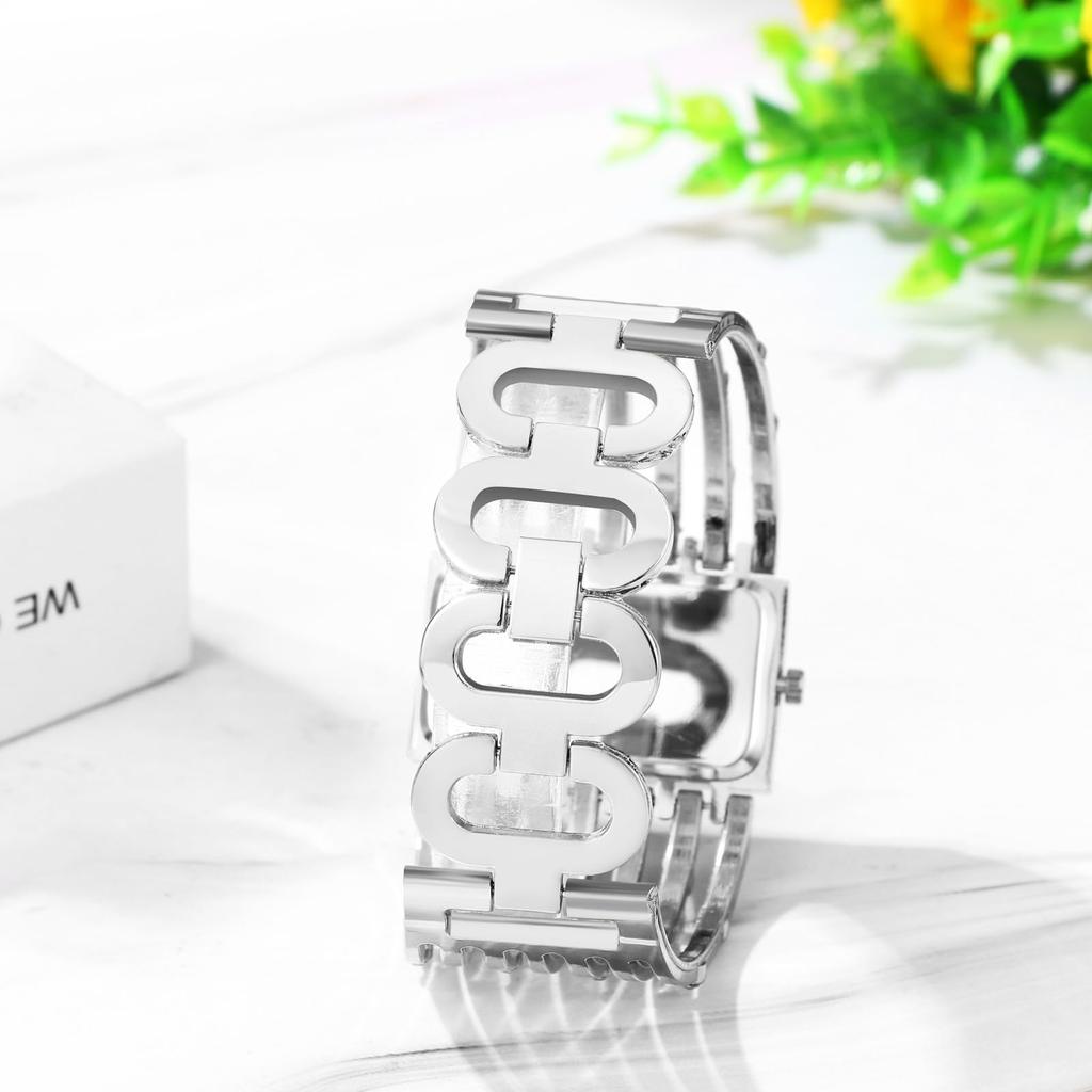 Часы сверкающий браслет бриллиант аналоговый водонепроницаемый квадратный античный серебряный повседневный деловой модный часы аксессуары день рождения годовщина день Рождество