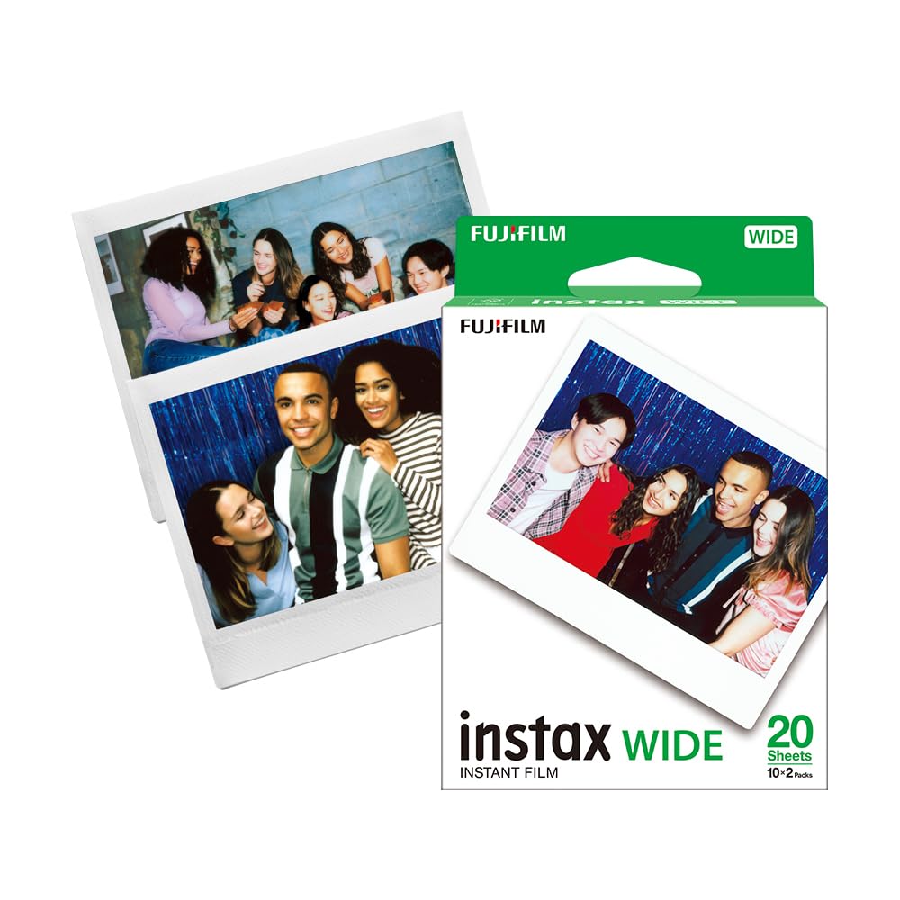 Fujifilm Instax Instant Color Film, Instax Wide, 2-Pack (10 Sheets X 2) INSTAX WIDE K R 2