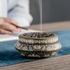 Керамическая курильница «Лотос», узор «Дракон», перегородчатая ручная работа, цветная эмаль