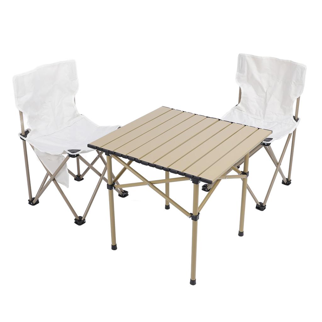 Набор стульев для кемпинга, переносной складной квадратный стол из алюминиевого сплава с высокой нагрузкой