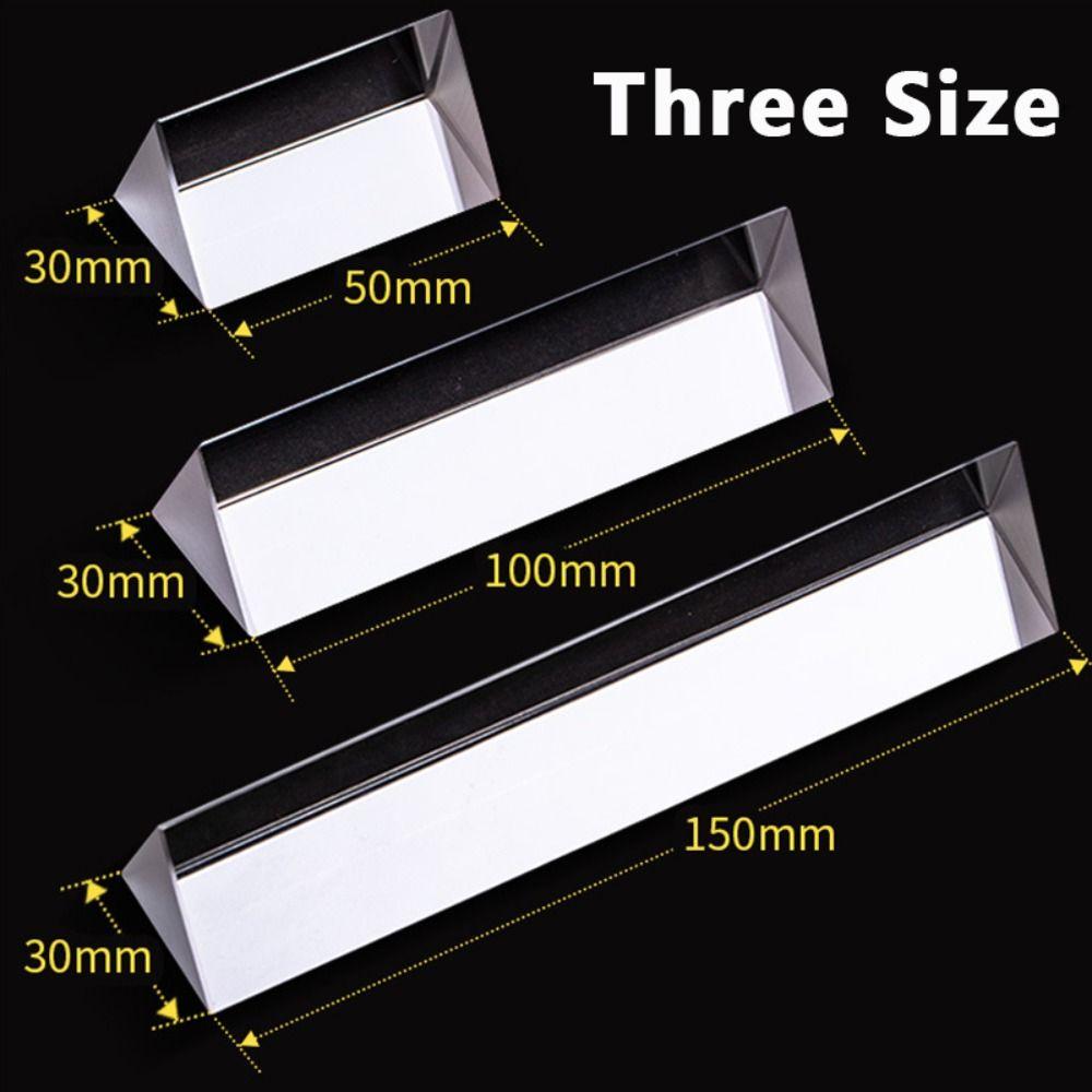 Crystal Physical Optics Prism Optical Glass Seven Colors Rainbow Triangular Prism Prism Design Seven Color Triprism Students