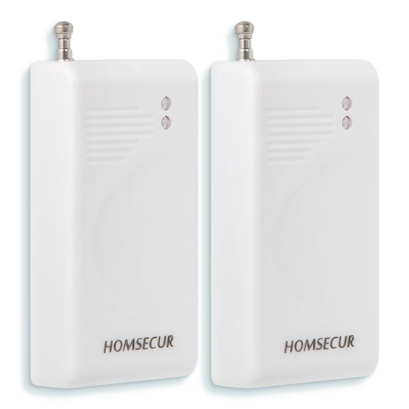 2Pcs 433MHz Wireless Glass Break Sensors Detectors A3 for HOMSECUR 4G Tuya WIFI GSM Home Security Burglar Alarm System
