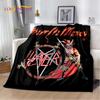 Мягкое плюшевое одеяло Slayer Heavy Metal Band, фланелевое одеяло, одеяло для гостиной, спальни, кровати, дивана, чехол для пикника, теплое детское одеяло
