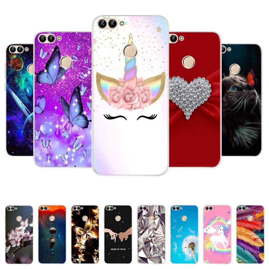 For Huawei P Smart 5.65inch Case Cute TPU Soft Silicone Back Cover Phone Case For Huawei P Smart 2018 FIG-LX1 PSmart Case