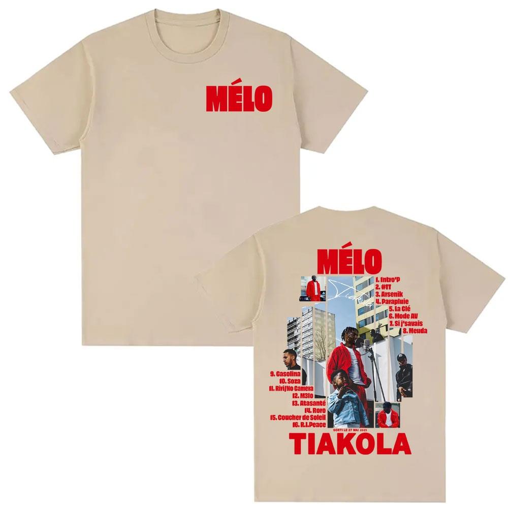 2026 HipHop Artist Tiakola Melos Summer Album Series Stylish and Retro Highquality Tshirts for Both Men and Women