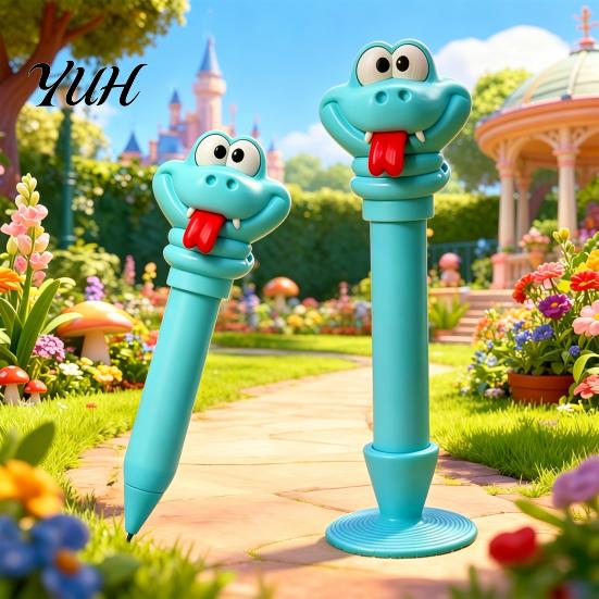 Gel Pen Retractable Ballpoint Snake Smooth Writing Fade-Resistant Waterproof Ink for Journaling Notes Fun School Supply Study