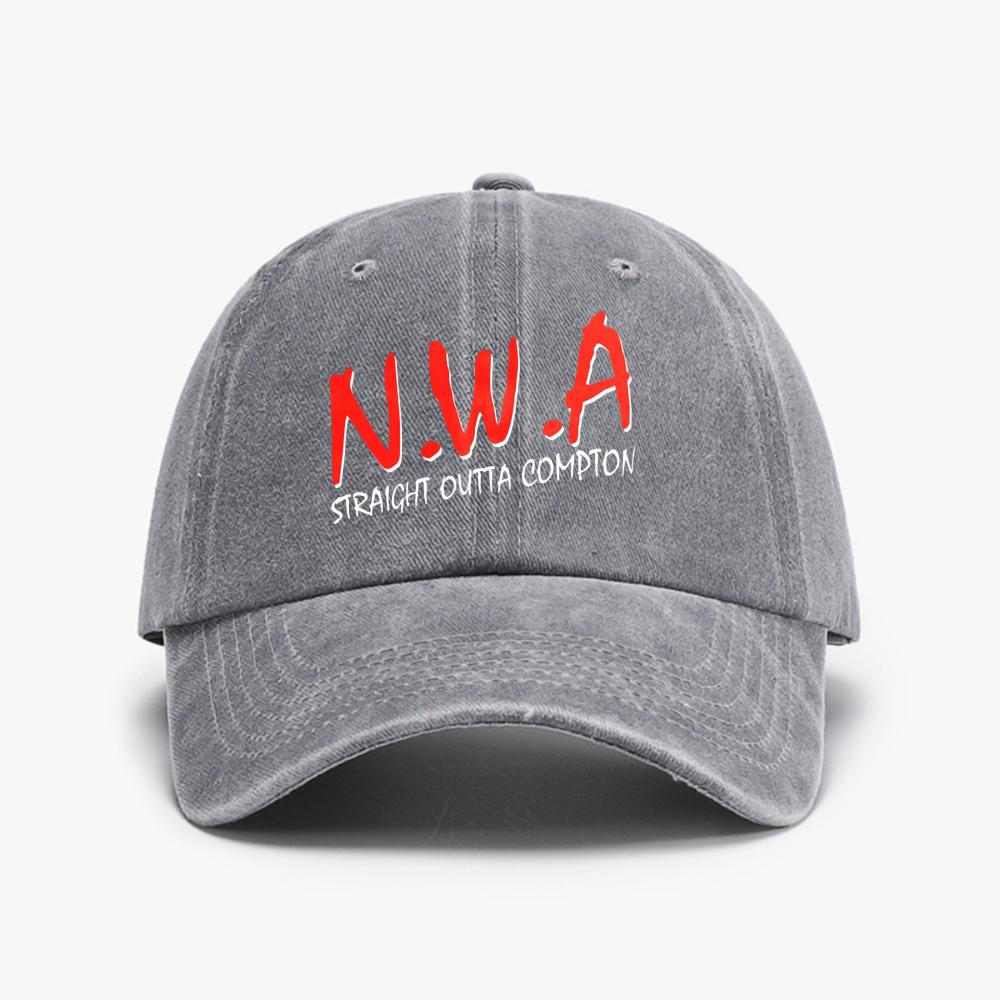 Модная унисекс кепка с принтом NWA 'Straight Outta Compton', летние унисекс джинсовые кепки NWA в стиле хип-хоп, регулируемые летние солнцезащитные кепки